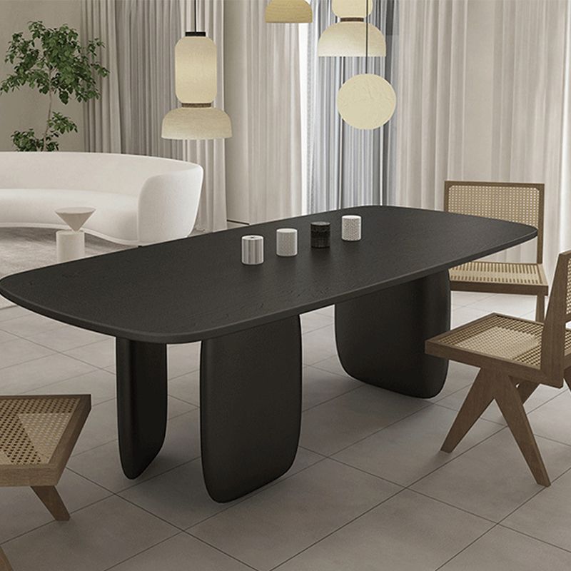 Contemporary Solid Wood Dining Table 3 Legs Dining Table for Home Use