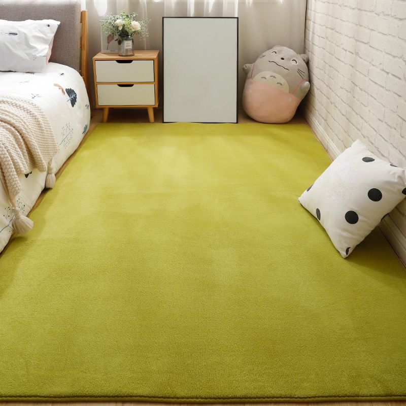 Lässige Schlafzimmer Teppich Multi-Farben Feste Farbfläche Teppich Baumwollmisch