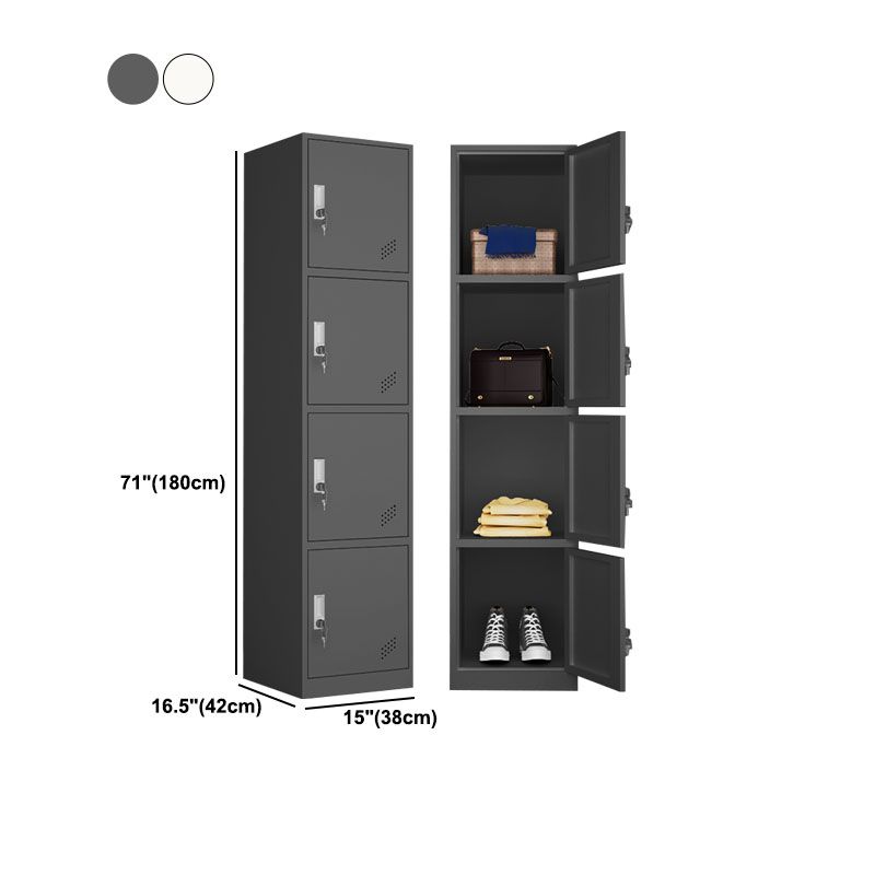 Steel Storage Cabinet Contemporary Wardrobe Armoire for Bedroom
