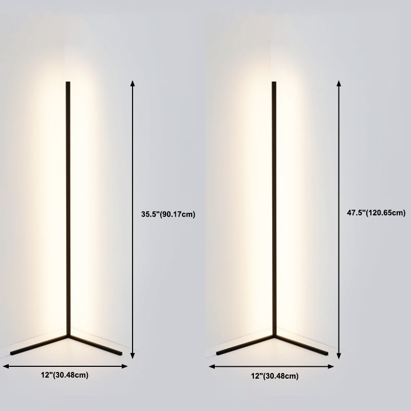 Lámpara LED LED LECHE LED DEL PISO DEL TRIANGLO MODERNO con sombra acrílica para dormitorio