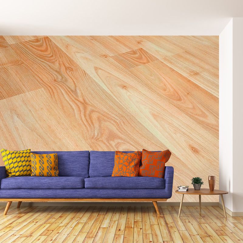 Photography Style Wood Look Mural Wallpaper Whole Wall Decor for Living Room