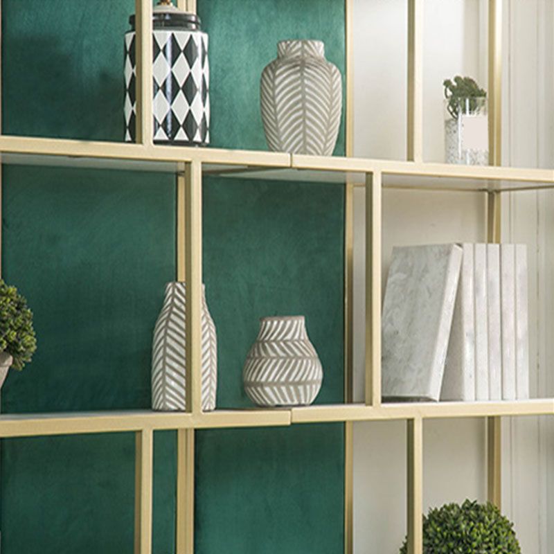 Modern Bookcase Metal Open Back Bookshelf for Home Office Use