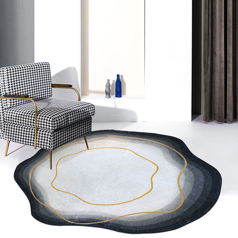 Fancy Modern Area Teppich abstraktes Muster Polyester Fläche Rugfärbung widerstandsfähiger Teppich für Wohnkultur