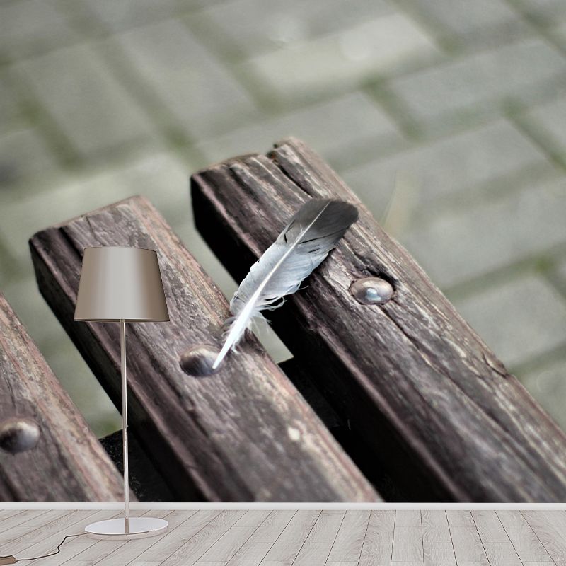 Horizontal Photography Bird Feather Mural Eco-friendly Decorative Wallpaper for Home