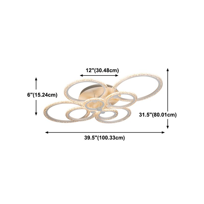 Luz de techo de estilo moderno Luz de montaje lineal de montaje lineal para sala de estar