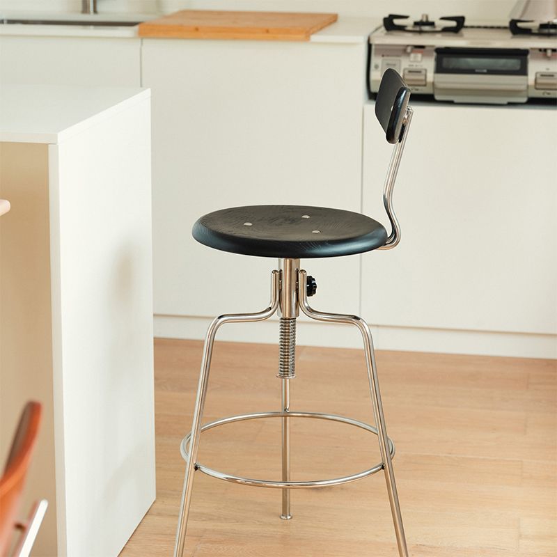 Modern Rotatable Bar Stool Low Back Counter Bar Stool for Home