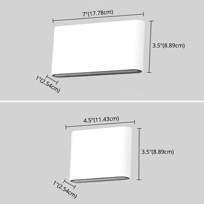 Up and Down Lighting Wall Mount Light Fixture Simplicity Waterproof Sconce Light for Living Room