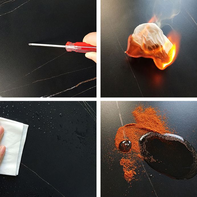 Industrial Gray Bar Table Faux Marble White 21.6" Round Top Bistro Table for Cafe