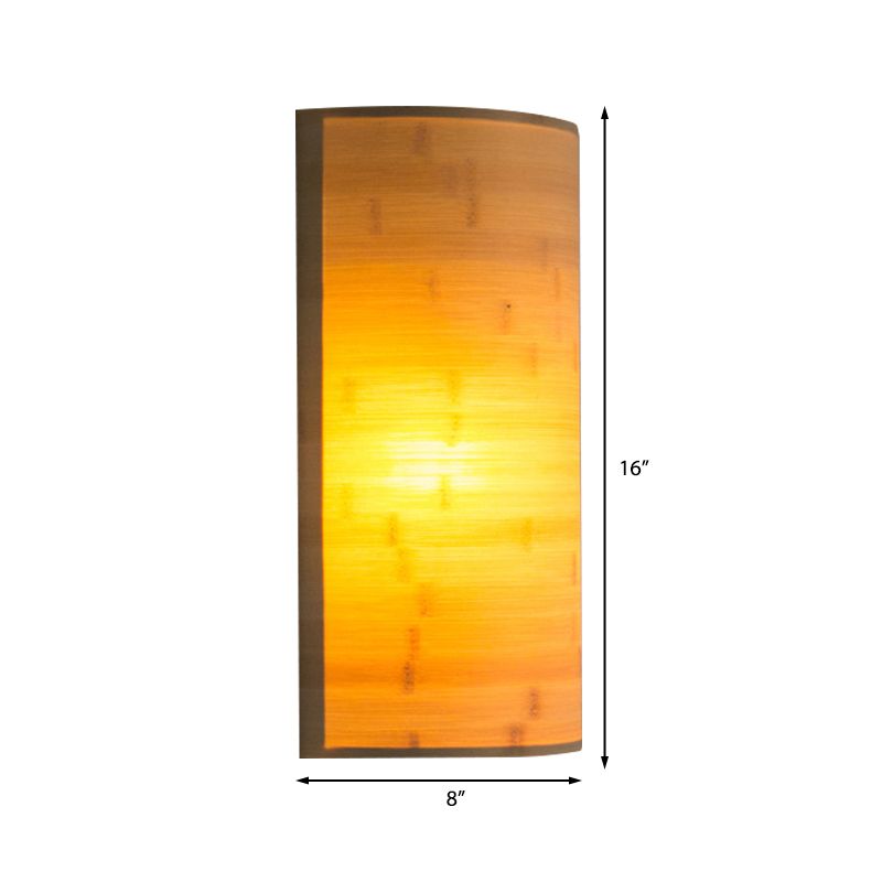 Bambus Semicylinder Sconce Licht modern