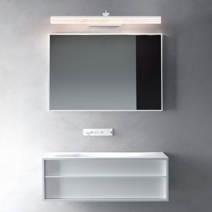 Modern Minimalist Style Streamlined Wall Mounted Vanity Lights Metal Vanity Sconce for Toilet