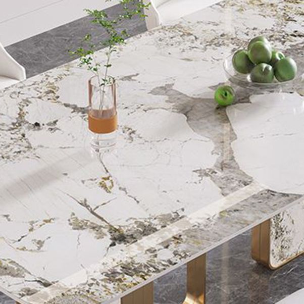 Luxury Sintered Stone Top Dining Set 1/4/5/7 Pieces Dining Table with Chairs