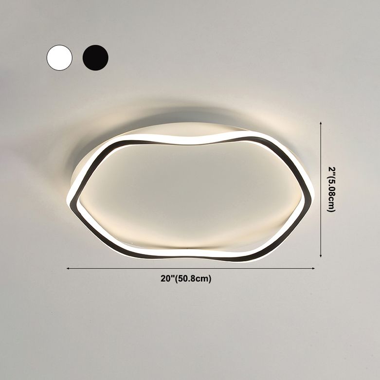 Luminaires de plafond encastrés de simplicité en aluminium pour salon salle à manger