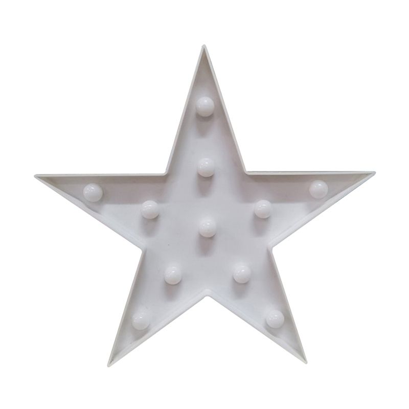 Stand de nuit en plastique pentagramme éclair