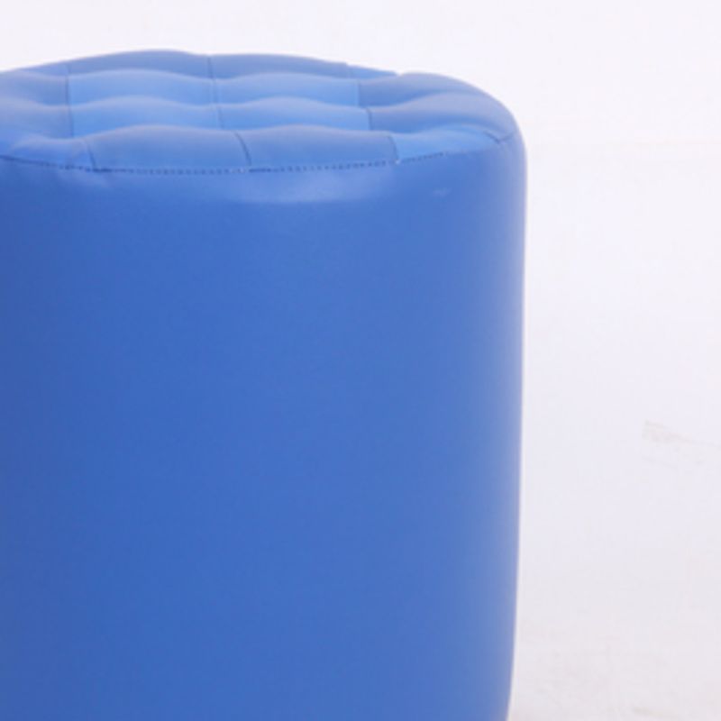 Dark Brown Modern Pouf Stain Resistant Round Pouf for Drawing Room