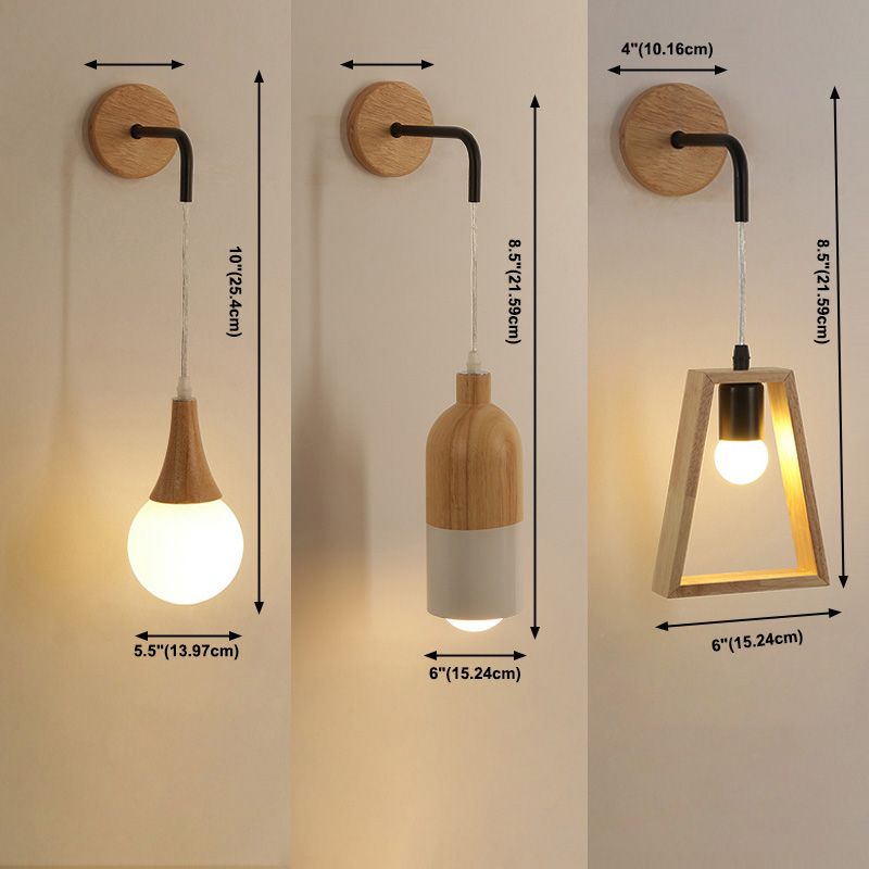 Luce a parete di luce neutra Simplicità Simplicità Apparecchi per illuminazione a parete per legno per camera da letto