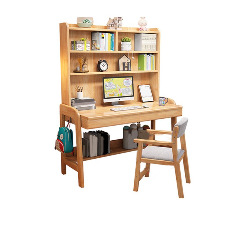 Adjustable Desk with Side Hook Kids Desk 23.6" W Bedroom Computer Kids Desk
