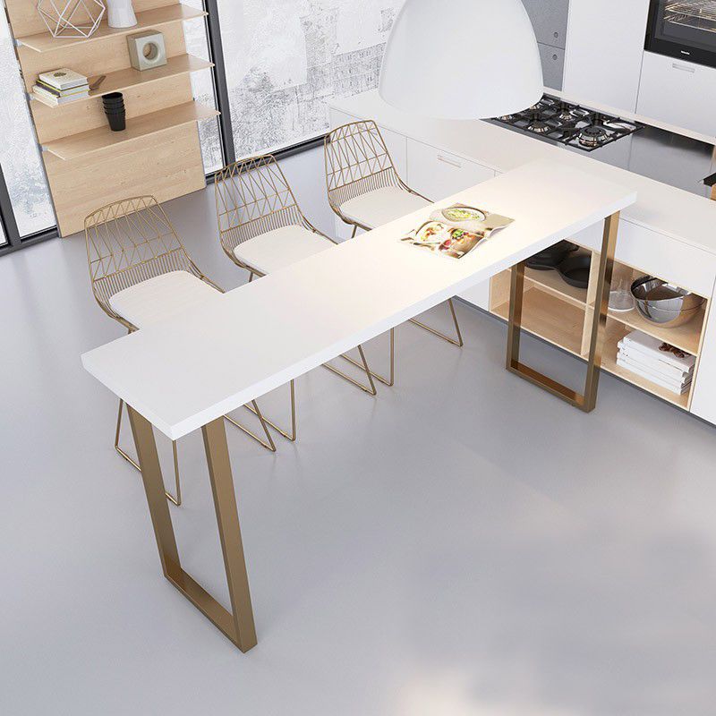 Glam Metal Bar Stools Low Back Dining Stools with Metal Legs