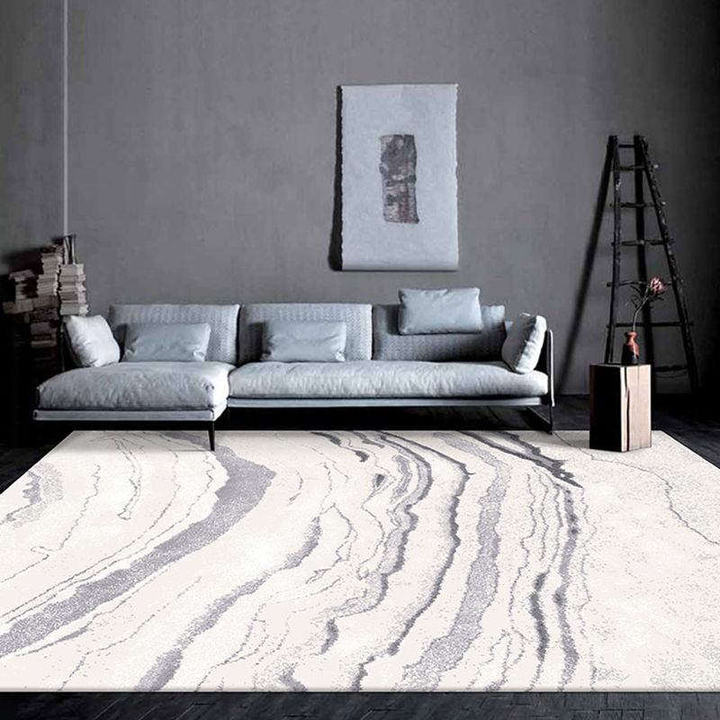 Multi Color Trendy Rug Polyster Abstract Printed Indoor Rug Pet Friendly Machine Washable Area Carpet for Parlor