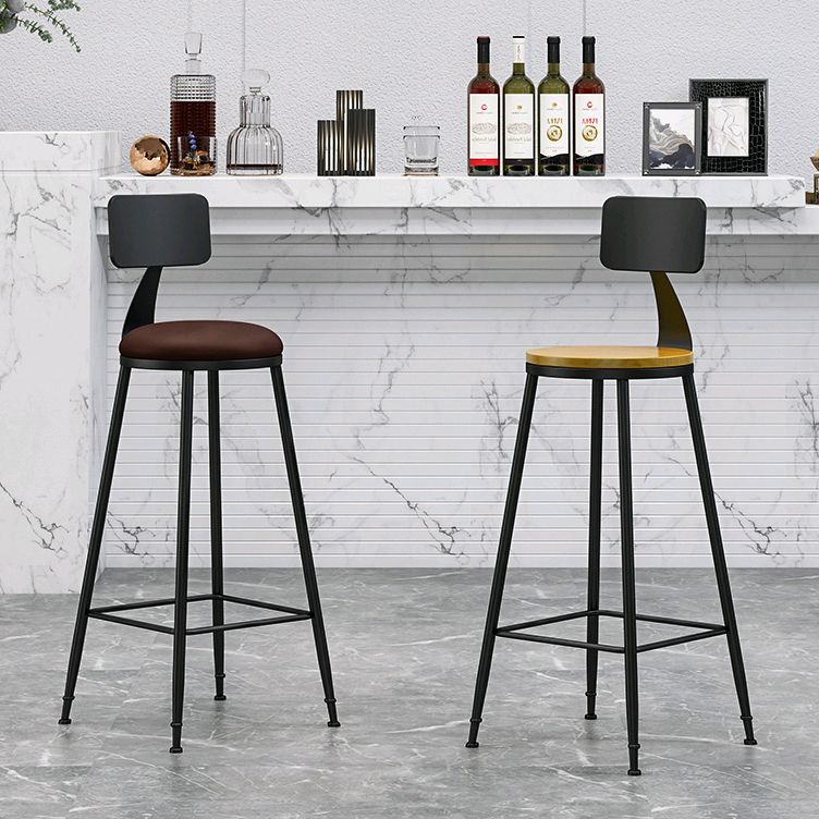 Industrial Style Bar-stool Metal Legs Counter Stool for Kitchen Bar