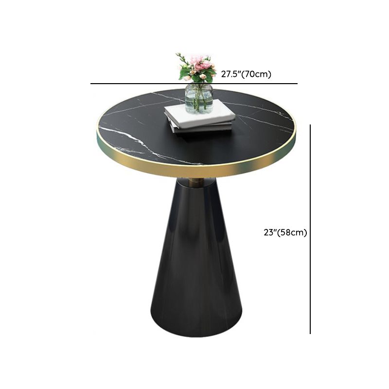 Black Dining Set for Home 1/3/4 Pieces Modern Round Table Set