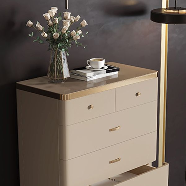 Classic Glam Solid Wood Lingerie Chest Vertical Storage Chest for Bedroom