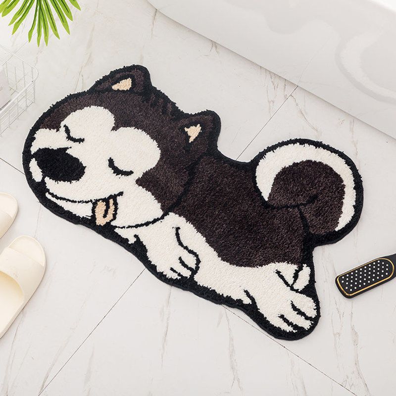 Novelty Animal Pattern Area Carpet Imitation Cashmere Modern Non-Slip Backing Indoor