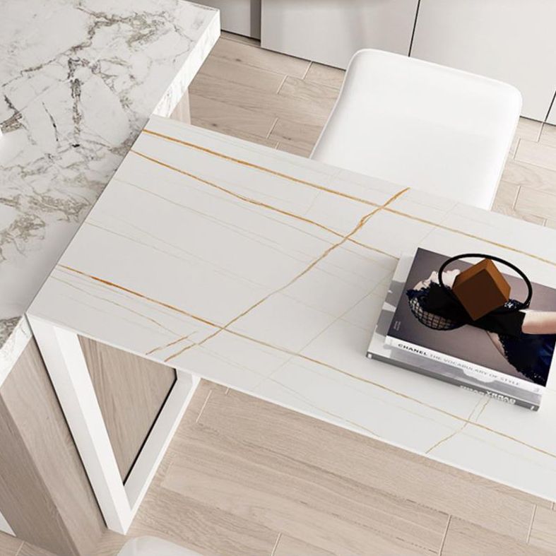 Modern 1/2/3/5 Pieces Sintered Stone Pub Table Set Fixed Counter Table Set for Home Use