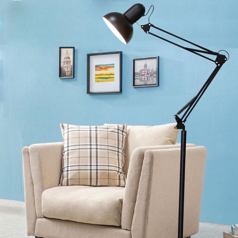 Bowl Shape Metal Floor Light Modern Style 1 Light Floor Light Fixtures