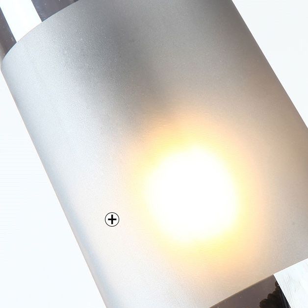 1 pendentif cylindrique léger moderne table de salle à manger en verre soufflé à la main