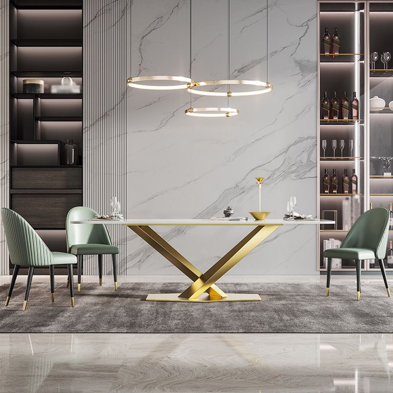 Nordic Glam 1/2/3/4/5/7 Pieces Dining Set Sintered Stone Dining Table Set for Home
