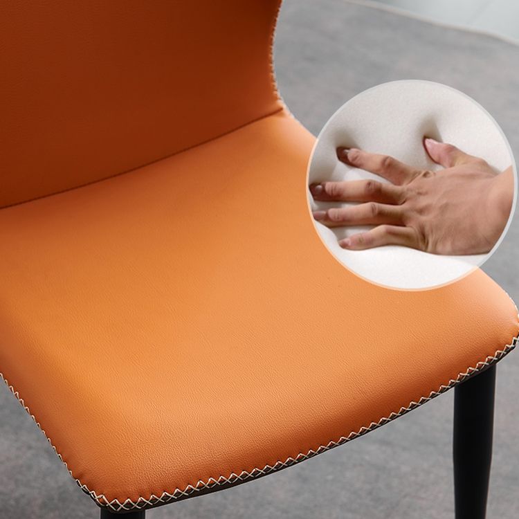 Metal moderno que cena la silla sin brazos del lado del Wingback de la silla para el uso del restaurante