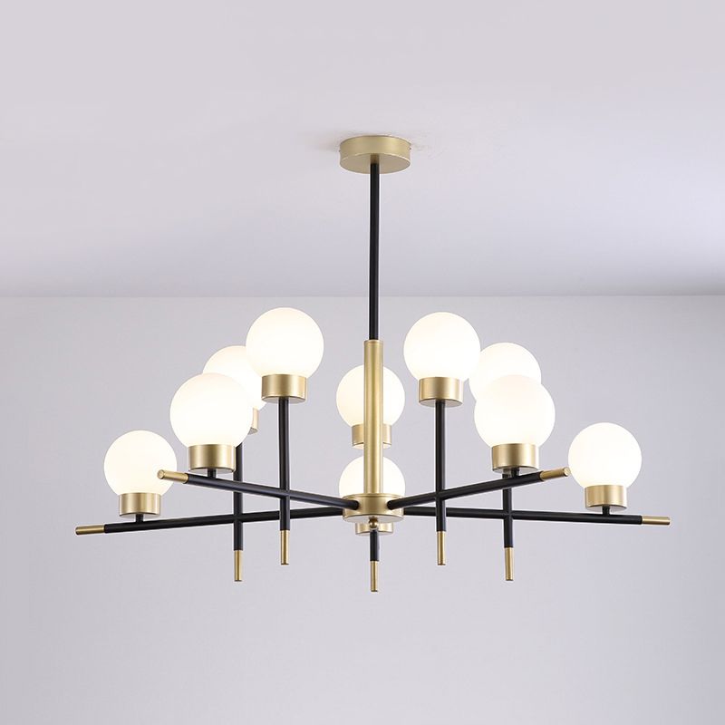 Lampada a sfioratura contemporanea a sfumatura a sfumatura a tonalità multiplo grande lampada a sospensione in vetro bianco/bianco per hotel