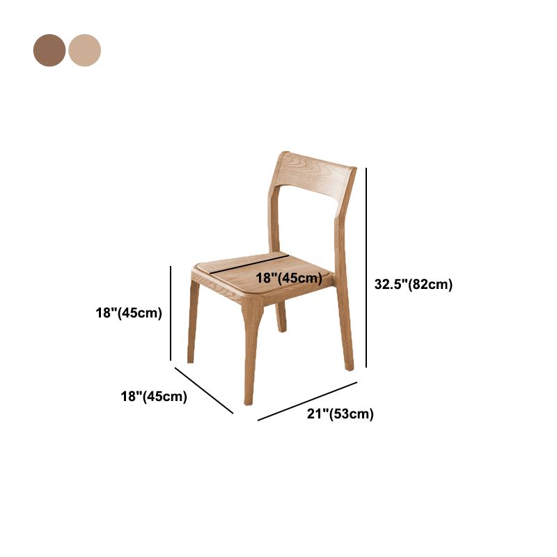 Contemporary Side Dining Chairs Solid Wood Dining Chairs for Dining Room