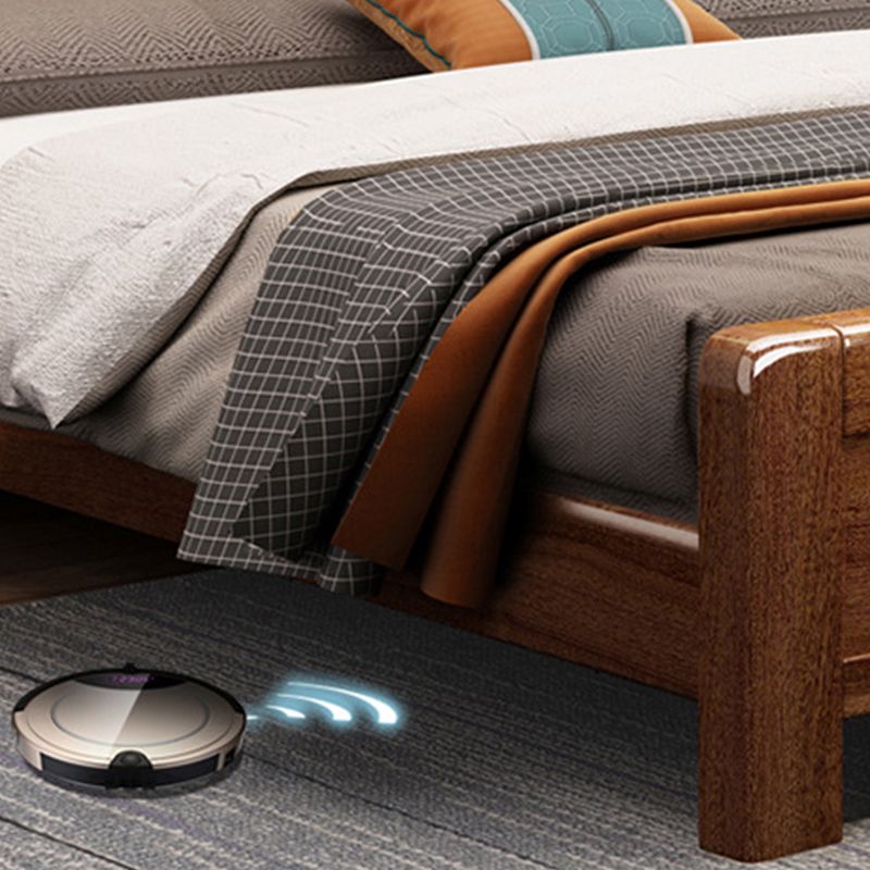 Brone Bed Panel Rectangular with Headboard Walnut Standard Bed