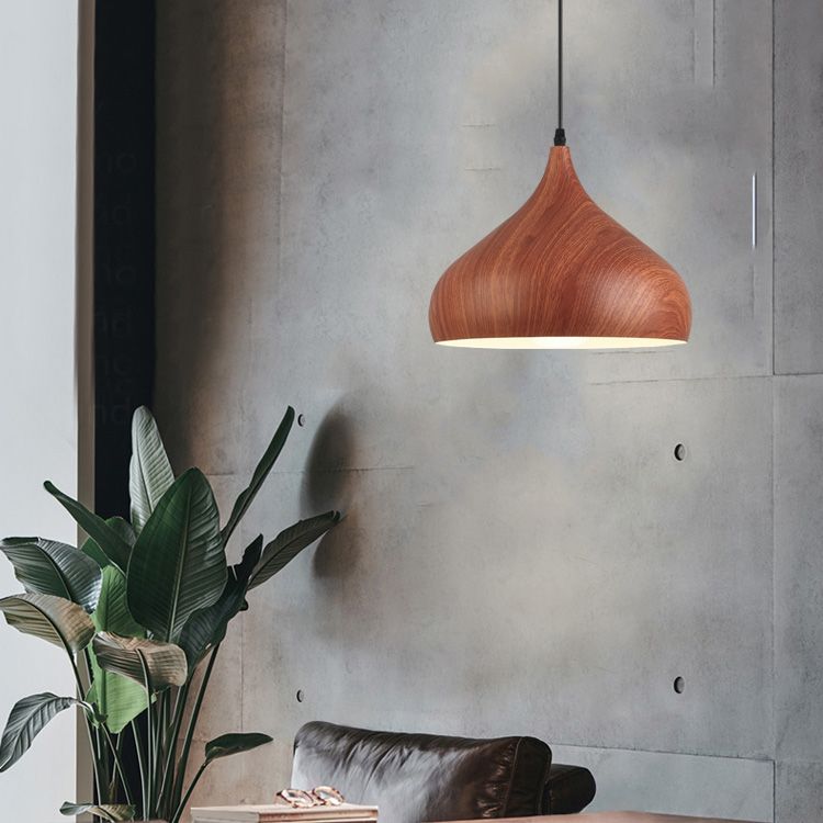 Nordic Style Aluminum Ceiling Light Geometry Bulb Pendant Lamp with Metal Shade for Bar