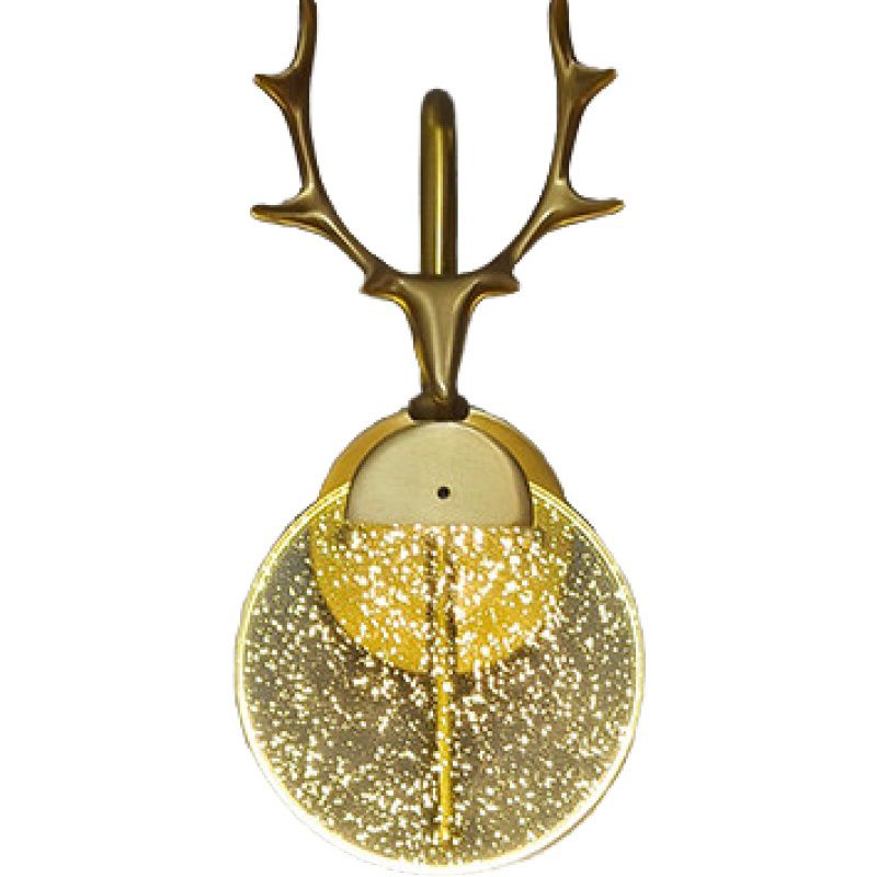 Murale moderne Mur léger de la forme de fourchette LED Appiculture murale en or pour le salon