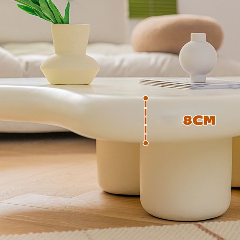 Scandinavian Wooden Coffee Cocktail Table Free form 3 Legs Coffee Table for Bedroom