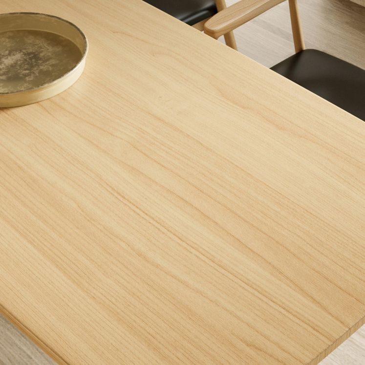 Solid Wood Dining Set 1/2/4/5/7 Pcs Double Pedestal Table with Bench and Chairs