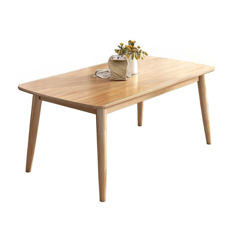 Mesa de comedor estándar industrial Rectángulo Mesa de comedor de madera maciza para cocina