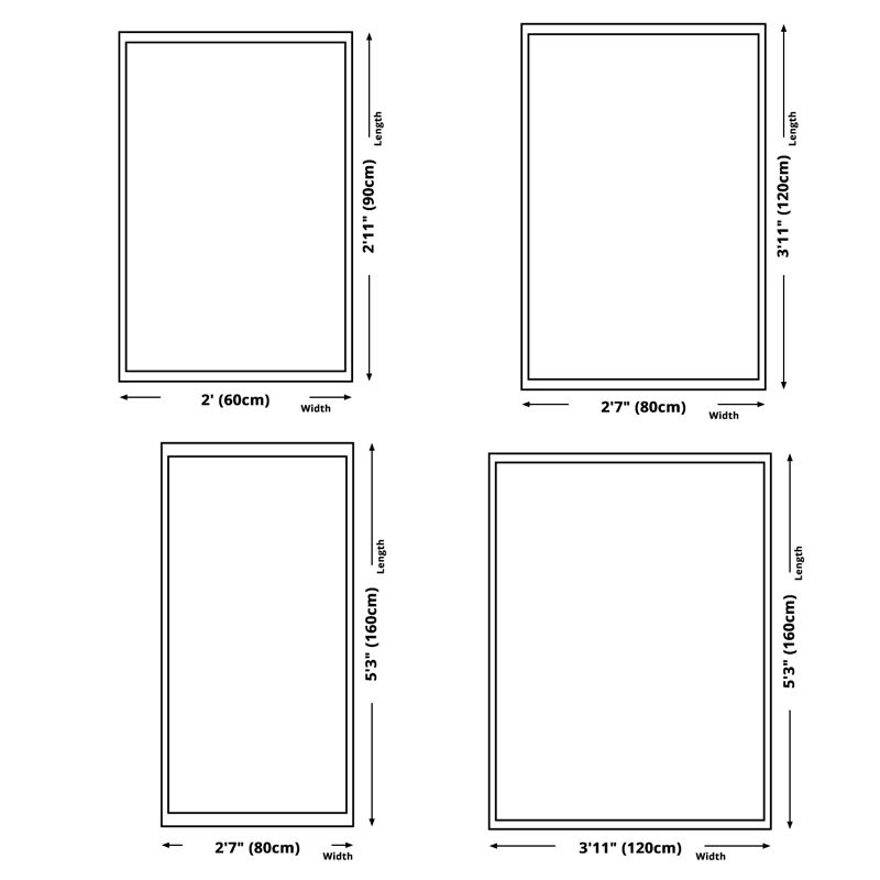 Navy Medallion Indoor Rug Polyester Classic Area Carpet Non-Split Backing Rug for Indoor Room