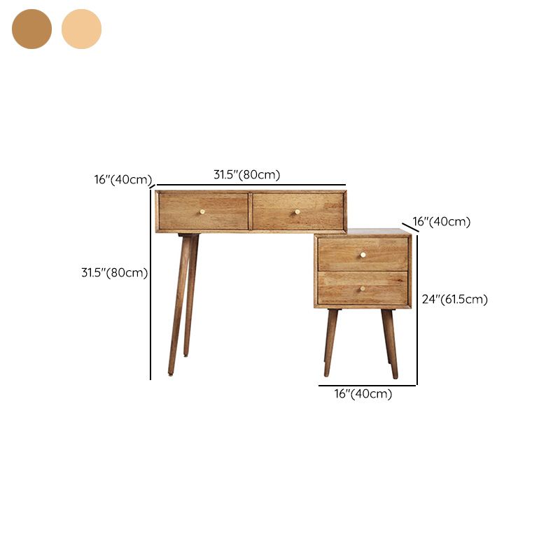 Traditions With Drawer Bedroom Mirror Solid Wood Vanity Dressing Table