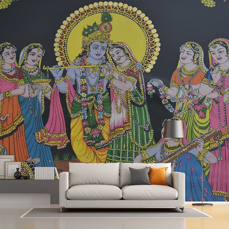 Vintage Painting Illustration Painting Mural Decorative Eco-friendly for Home