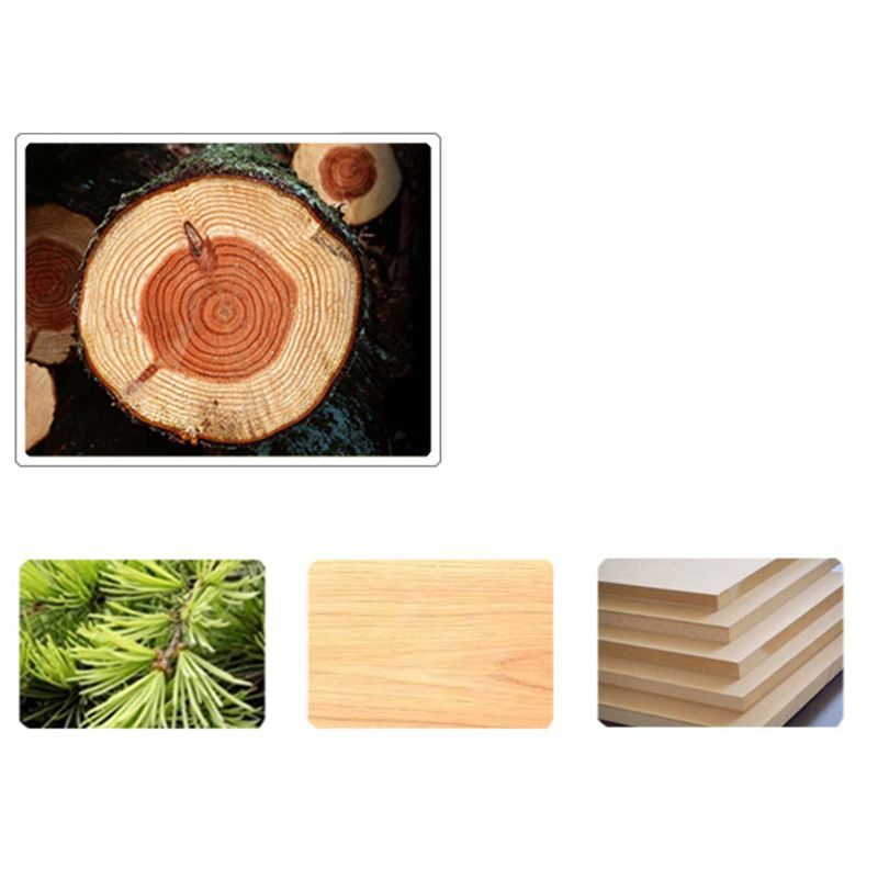 Brone Solid Wood Coffee Table Round Coffee Table for Living Room