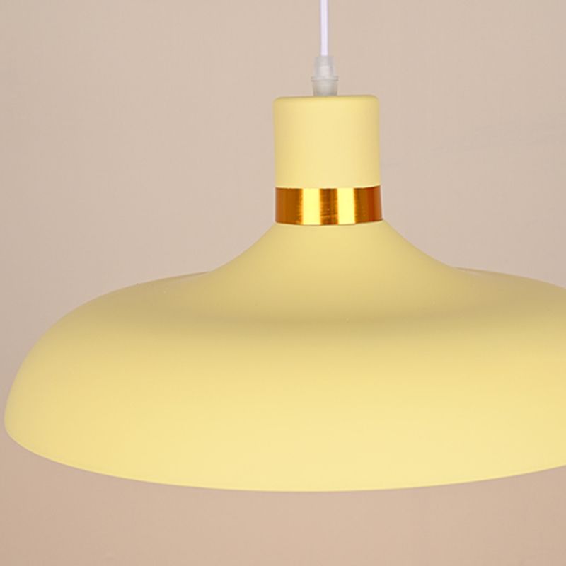 Plafond suspendu moderne en aluminium 1-Light Down Light pour salle à manger