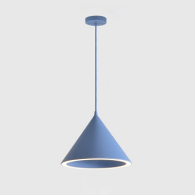 Cone Pendant Lights Modern Hanging Lamp Metal 3 Light Pendant Lamp in Multi-Colored