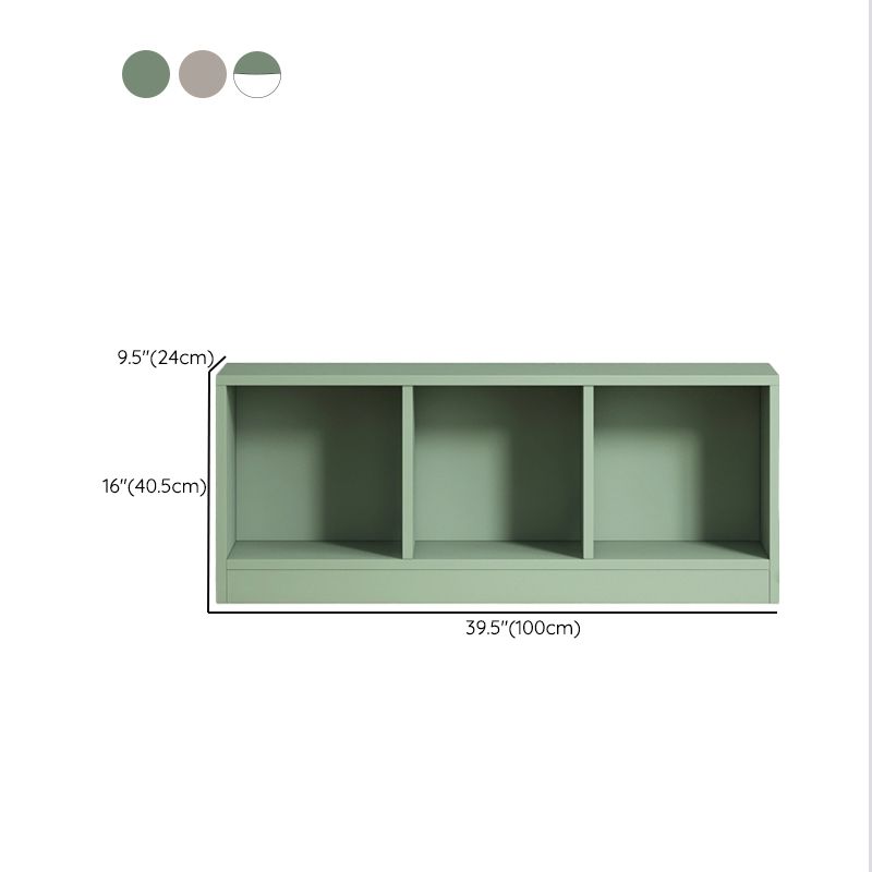 Contemporary Closed Back Bookcase Standard Wooden Bookshelf with Shelves