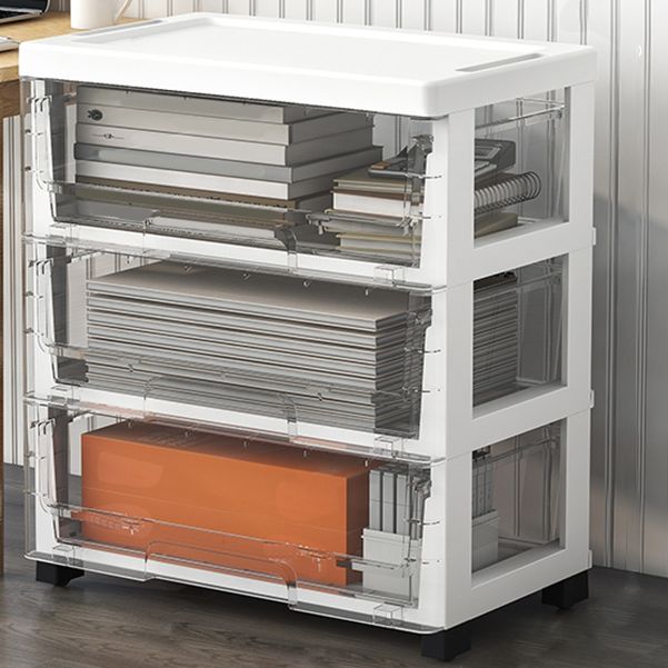 Plastic and Metal Bookshelf, Multi Tiers Contemporary Bookcase for Home Office