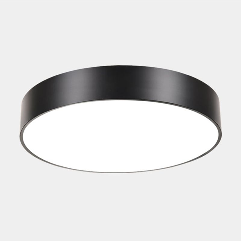 Geometric Shape Ceiling Mounted Fixture Minimalist Metal LED Flush Mount Light for Office