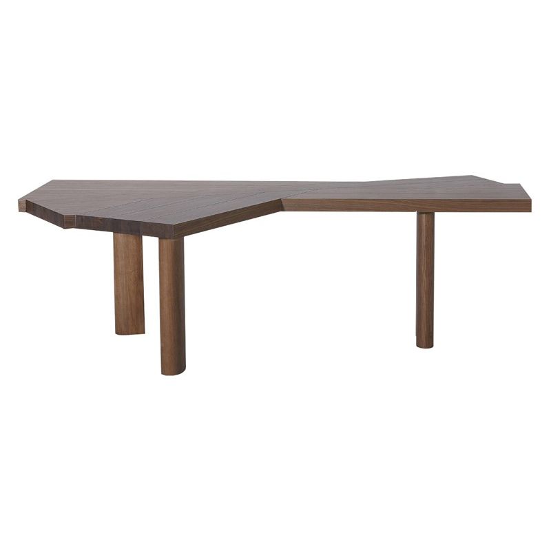 Modern Black and Bround in Wood Counter Table Specialty Dining Table for Kitchen