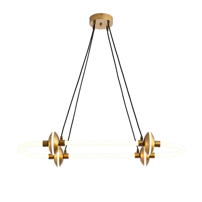 Minimalista lineal isla luz de metal 1 luz colgante de luz para comedor